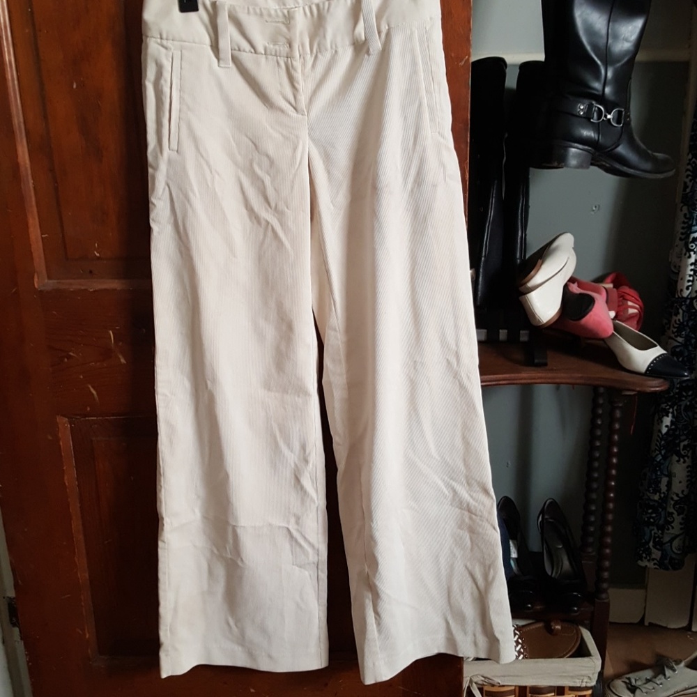 Wide leg corduroy dress pants